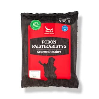 Rönkä Poron paistikäristys 750g pakaste kalorit ja ravintosisältö - 127 kcal