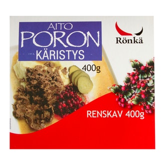 Rönkä poronkäristys 400g pakaste kalorit ja ravintosisältö