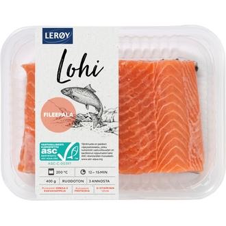 Lerøy 400g lohifileepala ASC kalorit ja ravintosisältö