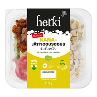 Fresh LounasHetki kana-jätticouscous salaatti 280g kalorit ja ravintosisältö - 144 kcal