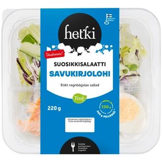 Fresh Hetki Suosikkisalaatti Savukirjolohi 220g kalorit ja ravintosisältö