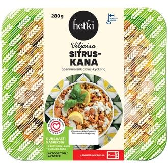 Fresh Hetki Viljaisa Sitrus-kana 280g kalorit ja ravintosisältö - 119 kcal