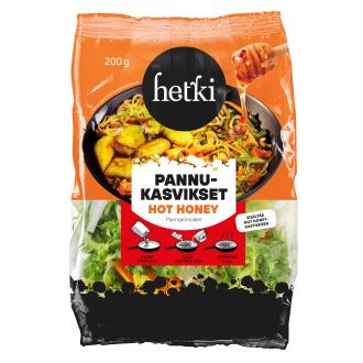 Fresh Hetki Hot Honey Pannukasvikset 200g kalorit ja ravintosisältö - 45 kcal