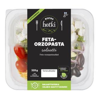 Hetki Bistro feta-orzopastasalaatti 320g kalorit ja ravintosisältö - 212 kcal