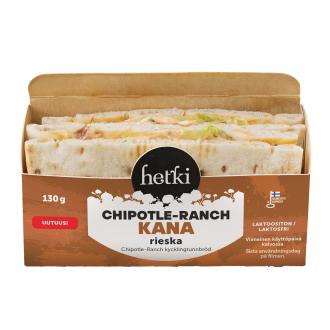 Fresh Hetki chipotle ranch kanarieska 130g kalorit ja ravintosisältö - 236 kcal