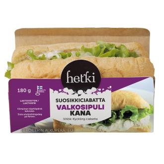 Fresh Hetki Suosikkiciabatta valkosipuli kana 180g kalorit ja ravintosisältö - 252 kcal