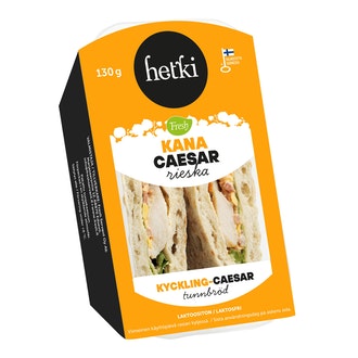 Fresh Hetki rieska kana-caesar 130g kalorit ja ravintosisältö