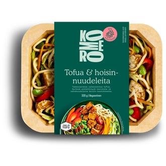 Komero Tofua & Hoisin-nuudeleita 320 g kalorit ja ravintosisältö