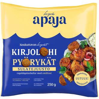 Hyvä Apaja kirjolohipyörykät sulatejuusto 250g kalorit ja ravintosisältö - 224 kcal