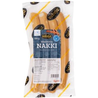 Vataja Nitriititön nakki allergiatunnus 280g kalorit ja ravintosisältö