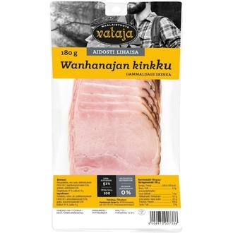 Vataja Wanhanajan kinkku viipaleina 180g kalorit ja ravintosisältö - 105 kcal