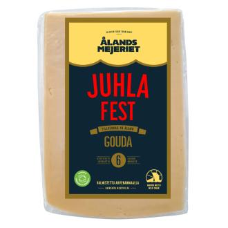 Ålandsmejeriet juhlagouda 6kk kypsytetty 650g kalorit ja ravintosisältö - 380 kcal