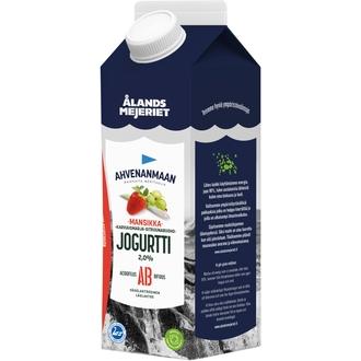 Ahvenanmaan Mansikka-karviaismarja-sitruunaruohojogurtti 1kg kalorit ja ravintosisältö