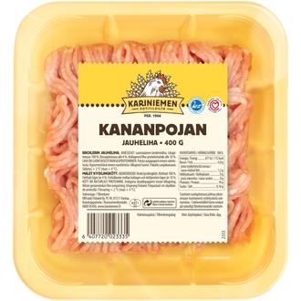 Kariniemen Kananpojan jauheliha 400 g kalorit ja ravintosisältö
