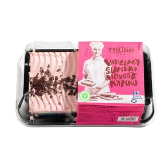 Trube vadelma-suklaamoussekakku 550g vegaaninen kalorit ja ravintosisältö - 314 kcal