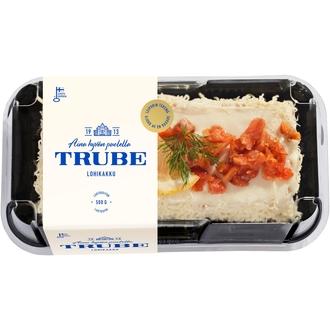 Trube Lohivoileipäkakku 500 g savulohitäytteinen voileipäkakku kalorit ja ravintosisältö