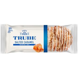Trube Salted Caramel -täytepitko 350 g suolakaramellitäytteinen pullapitko kalorit ja ravintosisältö