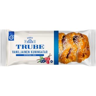 Trube Vaniljainen kuningatartäytepitko 350 g mustikka-vadelmatäytteinen pullapitko kalorit ja ravintosisältö