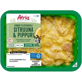 Atria Kanan Fileesuikale Sitruuna & Pippuri 300g kalorit ja ravintosisältö - 120 kcal