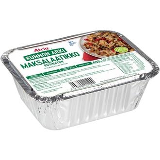 Atria Kunnon Arki Maksalaatikko Rusinaton 400g kalorit ja ravintosisältö