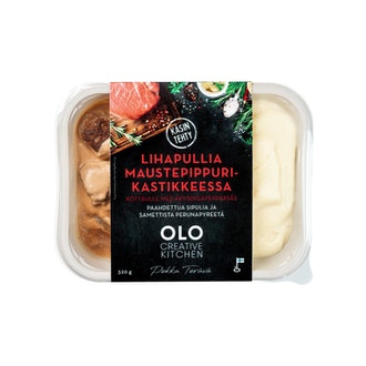 Olo lihapullia maustepippurikastike 320g kalorit ja ravintosisältö