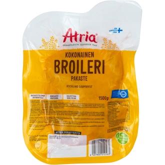Atria Kokonainen Broileri Pakaste 1500g kalorit ja ravintosisältö - 176 kcal