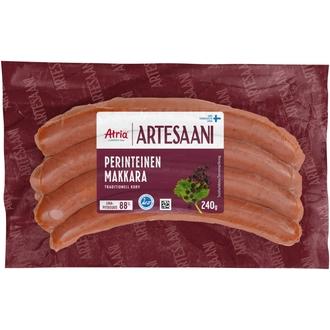 Atria Artesaani Perinteinen Makkara 240g kalorit ja ravintosisältö - 348 kcal