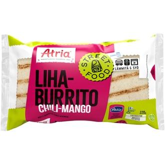 Atria Lihaburrito Chili-Mango 220g kalorit ja ravintosisältö - 263 kcal