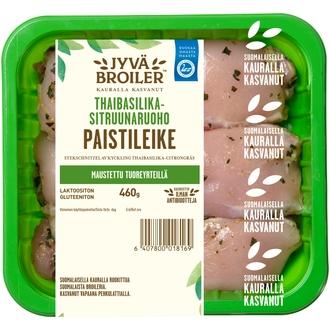 Jyväbroiler Broilerin Paistileike Thaibasilika-Sitruunaruoho 460g kalorit ja ravintosisältö - 142 kcal