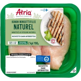 Atria Kanan Minuuttifilee Naturel 190g kalorit ja ravintosisältö