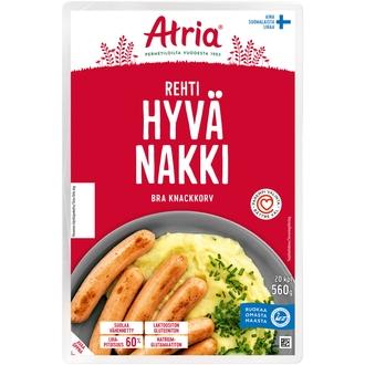 Atria Rehti Hyvä Nakki 560g kalorit ja ravintosisältö - 167 kcal