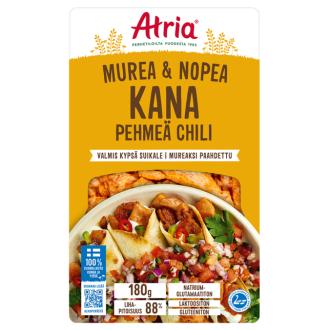 Atria Murea & Nopea kana pehmeä chili 180g kalorit ja ravintosisältö - 209 kcal