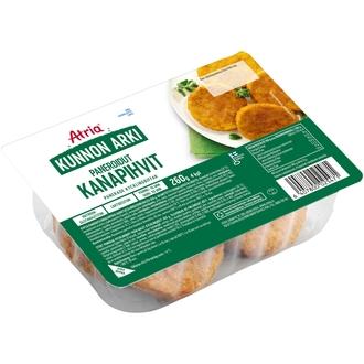 Atria Kunnon Arki Paneroidut Kanapihvit 260g kalorit ja ravintosisältö - 251 kcal
