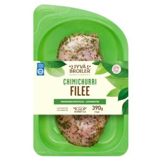 Jyväbroiler Broilerin Filee Chimichurri 390g kalorit ja ravintosisältö