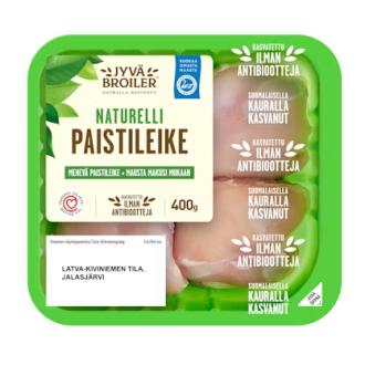 Jyväbroiler Broilerin paistileike maustamaton 400 g