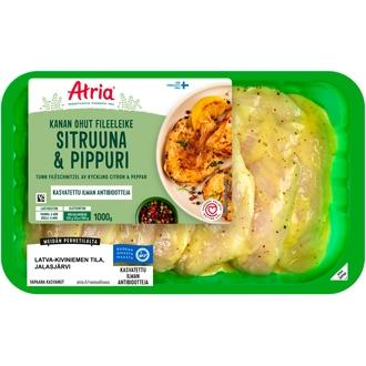 Atria Kanan Ohut Fileeleike Sitruuna & Pippuri 1000g kalorit ja ravintosisältö