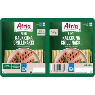 Atria Rehti Kalkkuna Grillinakki 560g kalorit ja ravintosisältö - 143 kcal