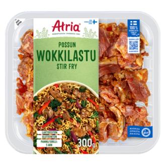 Atria possun wokkilastu Stir Fry 300 g kalorit ja ravintosisältö - 186 kcal