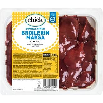 Chick Broilerin Maksa pakaste 300g kalorit ja ravintosisältö
