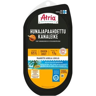 Atria Ohuen Ohut Hunajapaahdettu Kanaleike 200g kalorit ja ravintosisältö - 104 kcal