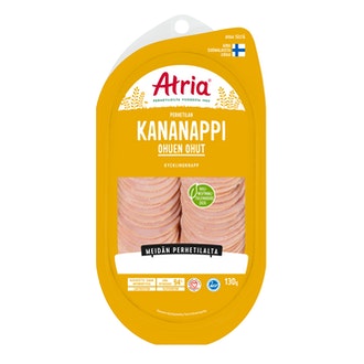 Atria Perhetilan Kananappi 130g kalorit ja ravintosisältö - 108 kcal
