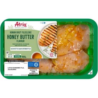 Atria Kanan Ohut Fileeleike Honey Butter 1000g kalorit ja ravintosisältö - 88 kcal