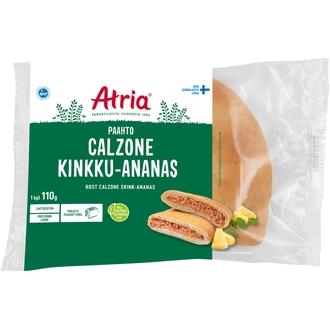 Atria Paahto Calzone Kinkku-Ananas 110g kalorit ja ravintosisältö - 203 kcal