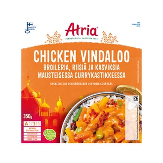 Atria Chicken Vindaloo 350g kalorit ja ravintosisältö - 106 kcal