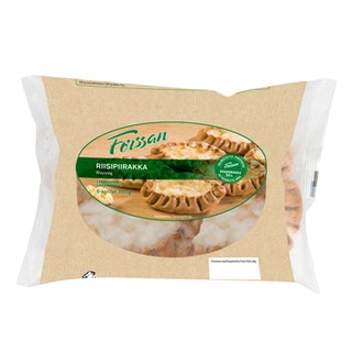 Forssan riisipiirakka 6kpl 390g kalorit ja ravintosisältö