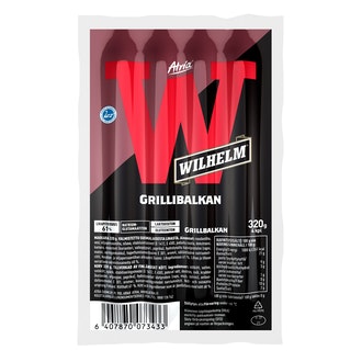 Atria Wilhelm Grillibalkan 320g kalorit ja ravintosisältö - 265 kcal