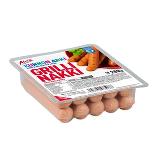 Atria kunnon arki grillinakki 280g kalorit ja ravintosisältö - 218 kcal