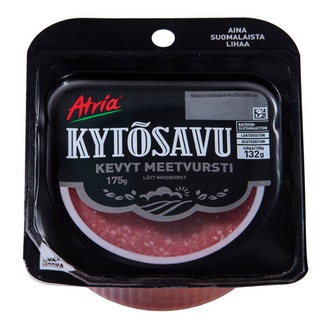 Atria Kytösavu kevyt meetvursti 175g kalorit ja ravintosisältö - 267 kcal