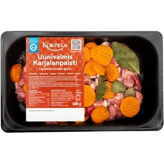 Korpela Uunivalmis karjalanpaisti 600g kalorit ja ravintosisältö - 102 kcal