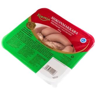 Korpela siskonmakkara 400g kalorit ja ravintosisältö